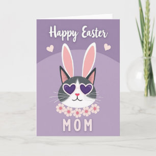 Frohe Ostern Mama Katzen Kunstkarte Karte