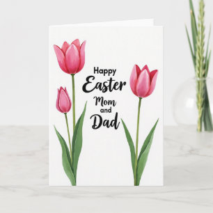 Frohe Ostern Mama und Papa Karte
