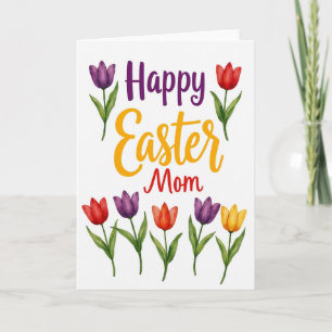 Frohe Ostern Mama Wasserfarbenkarte Karte