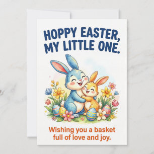 Frohe Ostern mein Kleiner Süßer Hase Ostern Feiertagskarte
