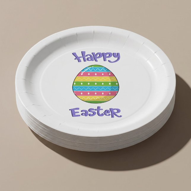 Frohe Ostern mit Ei Pappteller (Von Creator hochgeladen)