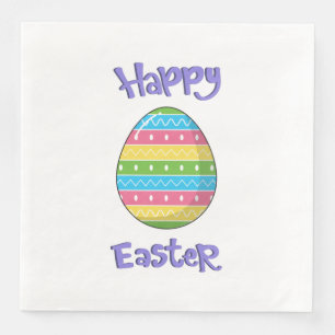 Frohe Ostern mit Ei Serviette