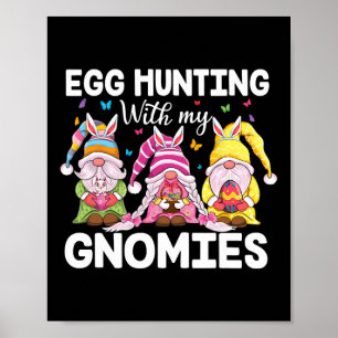 Frohe Ostern Mit Meinen Gnomies Hasenohren Eiersuc Poster