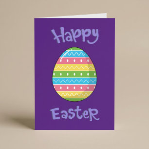 Frohe Ostern mit Osterei Karte