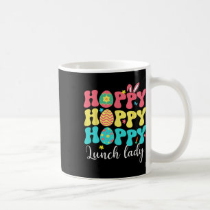 Frohe Ostern Mittagessen Dame Bunter Hase Job Team Kaffeetasse