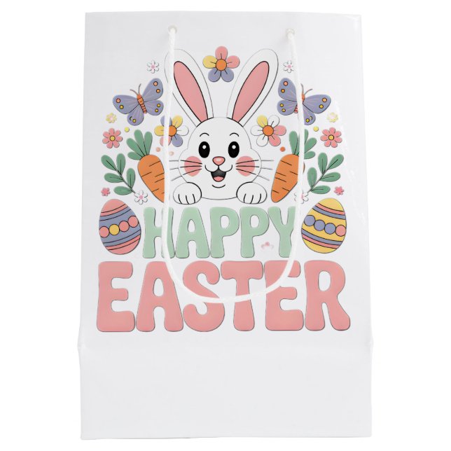 FROHE OSTERN MITTLERE GESCHENKTÜTE (Rückseite)