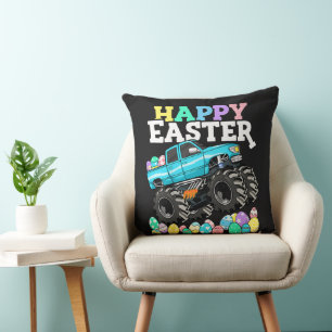 Frohe Ostern Monster Truck Ostereier Kissen