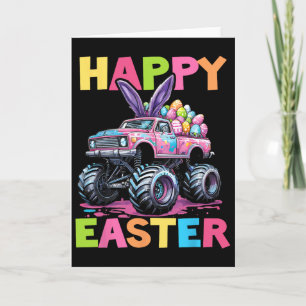 Frohe Ostern Monster Truck Ostereier Kleinkind Karte