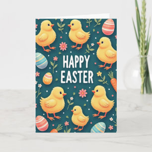 Frohe Ostern Nestlinge Kunstkarte Karte
