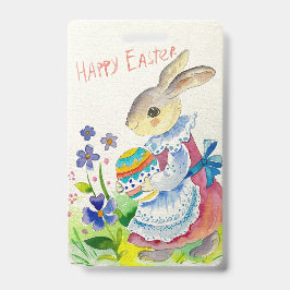 Frohe Ostern. Niedliche Haseneier Ausweis