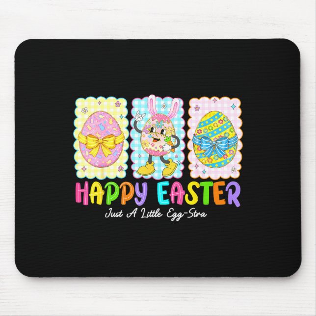 Frohe Ostern Nur Ein Wenig Extra Lustige Eier Kind Mousepad (Vorne)