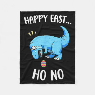 Frohe Ostern oh nein lustiger T-Rex Dinosaurier Ju Fleecedecke