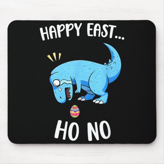 Frohe Ostern oh nein lustiger Trex Dinosaurier Jun Mousepad (Vorne)