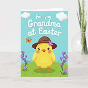 Frohe Ostern Oma Huhn Karte