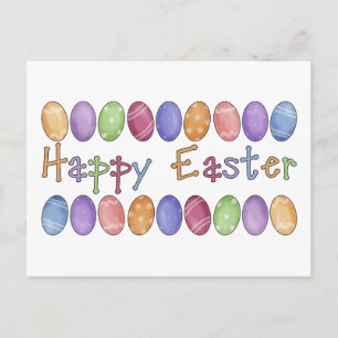 Frohe Ostern - Ostereier - T-Shirts und Geschenke Feiertagspostkarte