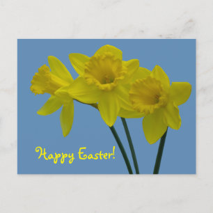"Frohe Ostern" Osterglocken-Grußkarte Postkarte
