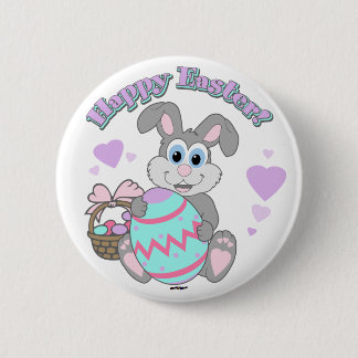 Frohe Ostern! Osterhase Button
