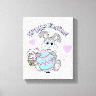 Frohe Ostern! Osterhase Leinwanddruck