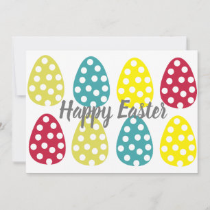 Frohe Ostern Ostern Eier Punkte Ostern Feiertagskarte