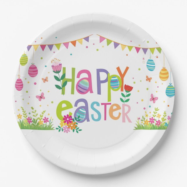 Frohe Ostern  Pappteller (Happy Easter Dinner Plates!)