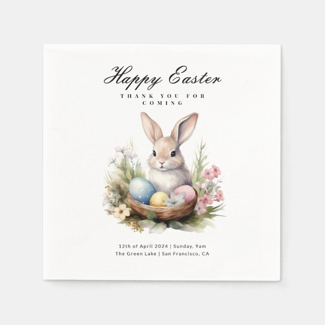 Frohe Ostern Party Serviette (Vorderseite)