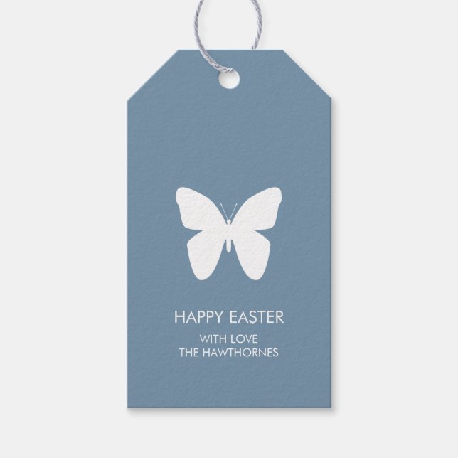 Frohe Ostern Pastell Geschenkanhänger (Vorderseite)