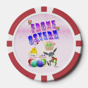 Frohe Ostern Pokerchips