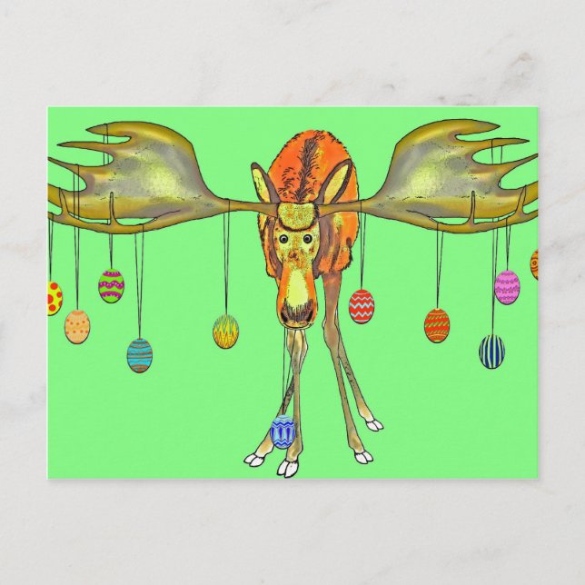 Frohe Ostern Postkarte (Vorderseite)