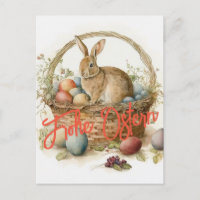 Frohe Ostern Postkarte