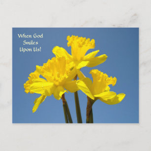 Frohe Ostern! Postkarten, wenn Gott uns lächelt Feiertagspostkarte