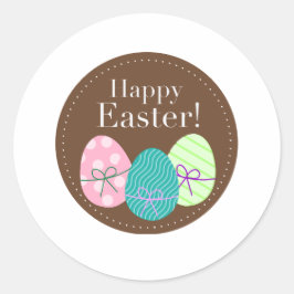 Frohe Ostern Runder Aufkleber