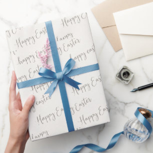 Frohe Ostern Schrift – Elegante Frühlingsbuchstabe Geschenkpapier