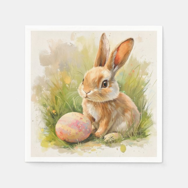 Frohe Ostern Serviette (Vorderseite)