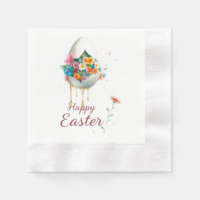 Frohe Ostern! Serviette (Vorderseite)