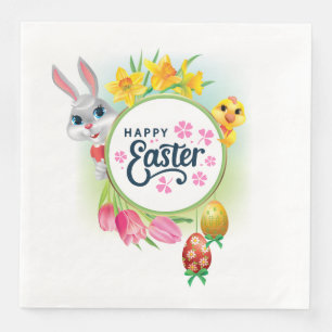 Frohe Ostern Serviette
