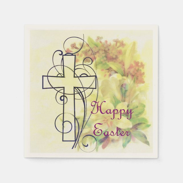 Frohe Ostern Servietten (Vorderseite)