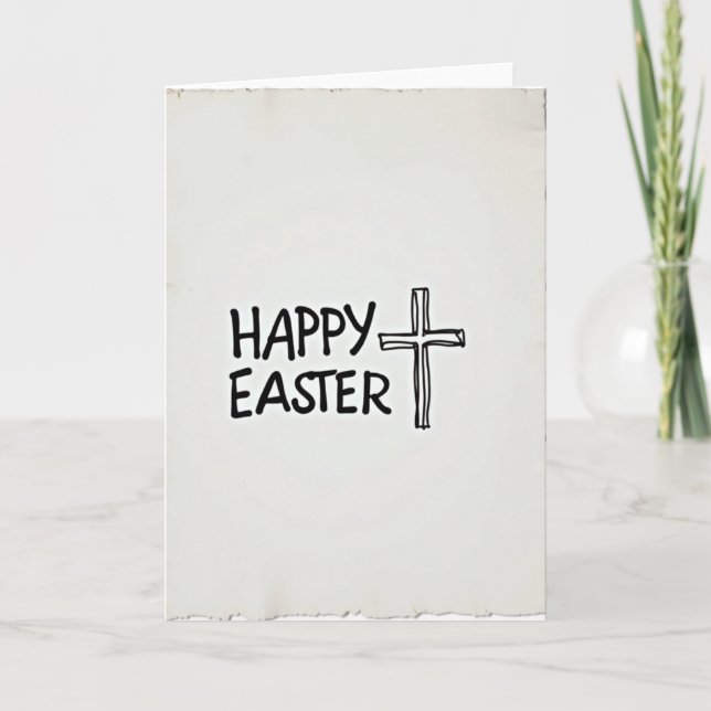 Frohe Ostern Simple Joy Karte (Vorderseite)