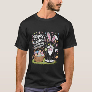 Frohe Ostern Somebunny liebt dich süße Katze Hase T-Shirt