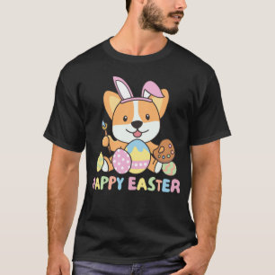 Frohe Ostern Süße Corgi Für Ostern Mit Ostereiern T-Shirt