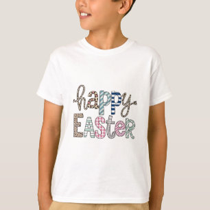 Frohe Ostern Süße Florale Hasen Frühling Leopard T-Shirt