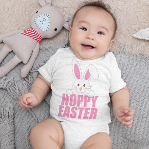 Frohe Ostern - Süße Frohe Ostern Hase Wortwitz Baby Strampler