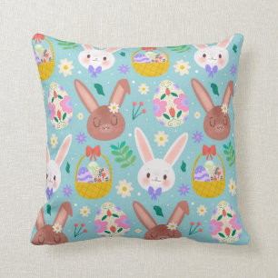 Frohe Ostern Süße Kaninchen Kissen