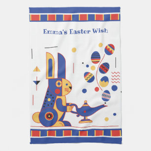 Frohe Ostern Süße Personalisierte Fügen Sie Ihren Geschirrtuch