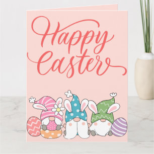 Frohe Ostern Süße Schöne Ostereier Bunte Karte