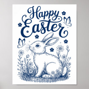 Frohe Ostern Süßer Hase Osterhase Ostern Frauen Ki Poster