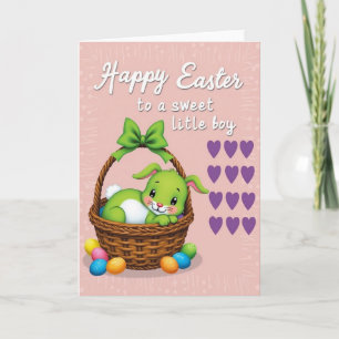 Frohe Ostern Süßer Junge Karte