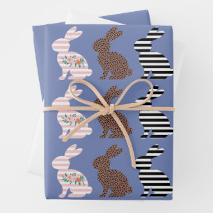 Frohe Ostern Süßer Oster Leopard Hase Kaninchen Geschenkpapier Set