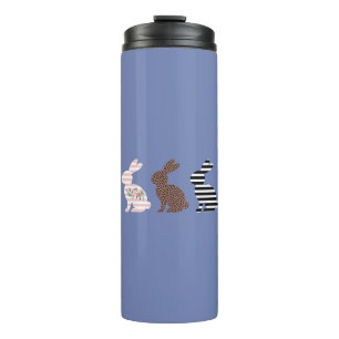 Frohe Ostern Süßer Oster Leopard Hase Kaninchen  Thermosbecher