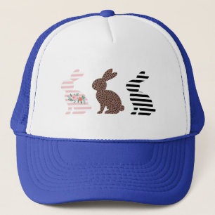 Frohe Ostern Süßer Oster Leopard Hase Kaninchen Truckerkappe