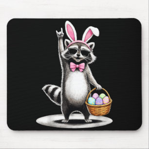 Frohe Ostern Süßer Waschbär Männer Frauen Kinder J Mousepad